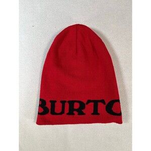 Burton snowboard beanie hat cap adult size red